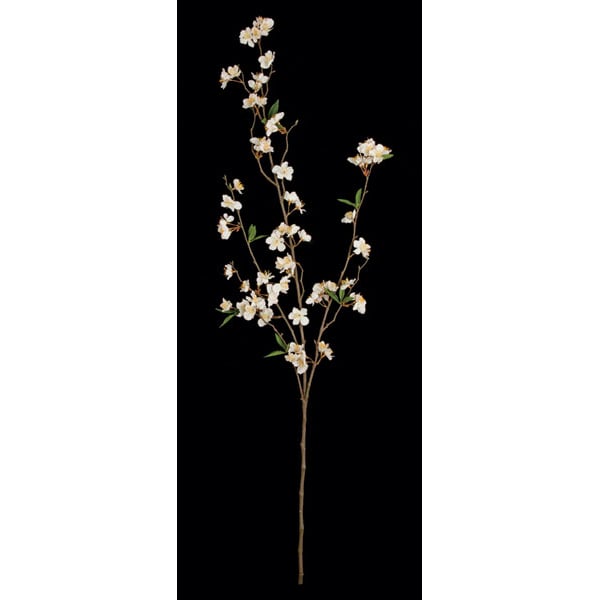 45" Artificial Cherry Blossom Flower Spray Branch -Cream (Pack of 6) - P15000-0CR
