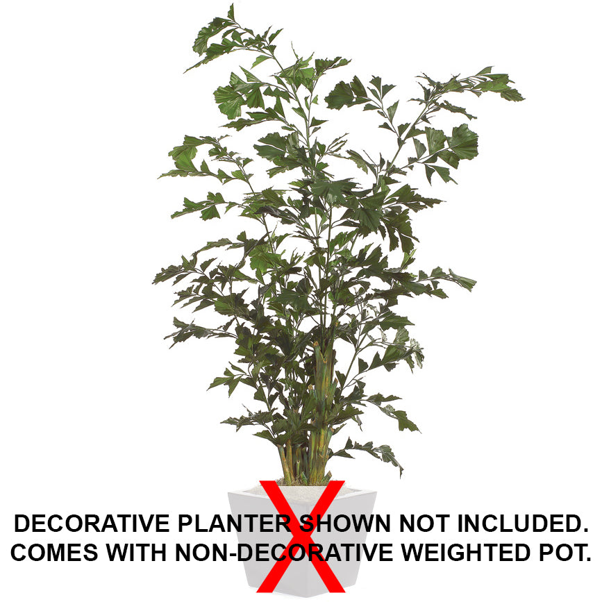 8' Fishtail Artificial Palm Tree w/Pot Green Fishtail Palm Trees