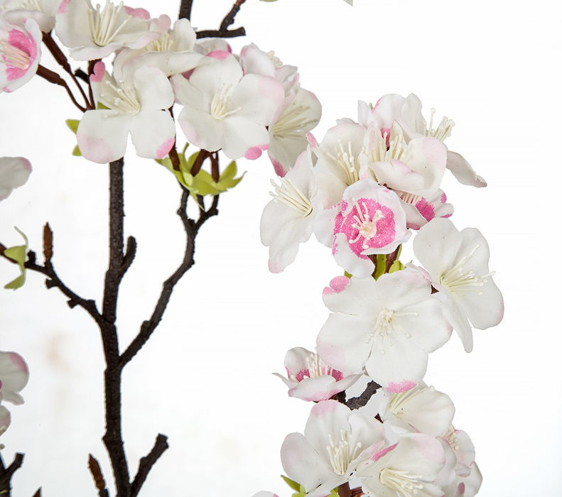 35" IFR Artificial Apple Blossom Flower Spray Branch -Cream/Pink (pack of 6) - PR160080