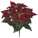20" IFR Artificial Poinsettia Flower Bush -Red (pack of 6) - PR160760