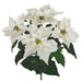 20" IFR Artificial Poinsettia Flower Bush -White (pack of 6) - PR160768