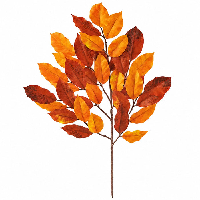 27" IFR Artificial Chinese Banyan Branch Stem -2 Tone Orange (Pack of 24) - PR-1621