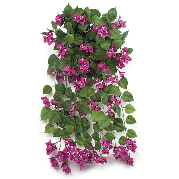hanging bougainvillea plant 36" IFR Artificial Hanging Bougainvillea Flower Bush -Purple (Pack of 2)