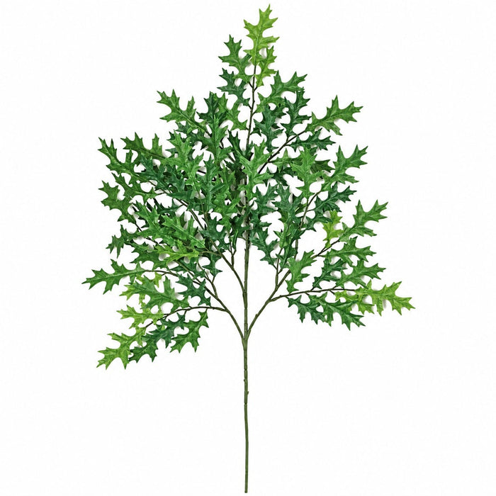 27" IFR Artificial Small Pin Oak Branch Stem -Green (Pack of 24) - PR462-G