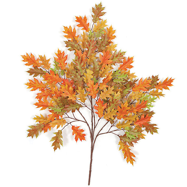 38" IFR Artificial Pin Oak Branch Stem -Orange (pack of 6) - PR469210