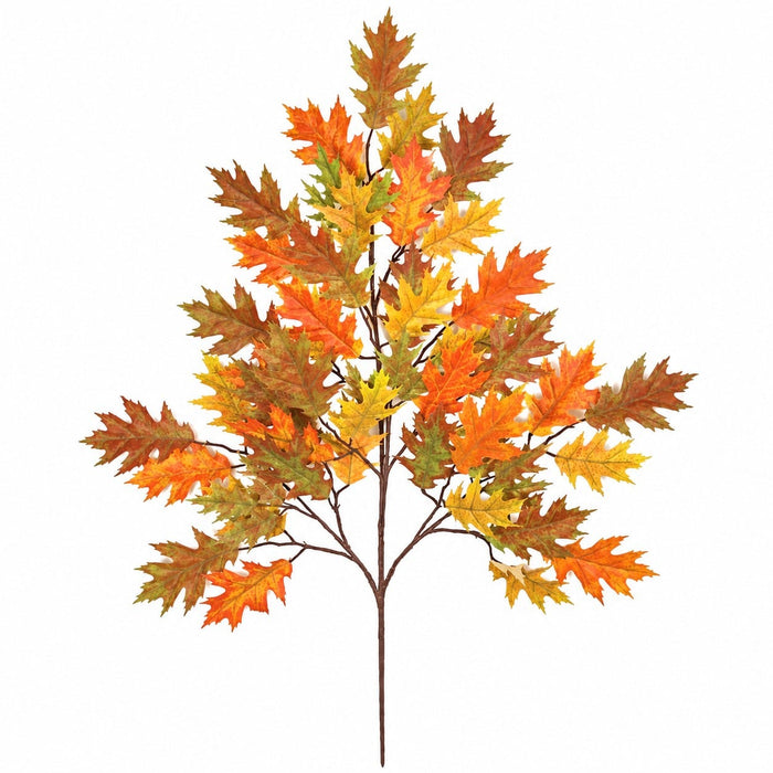 29" IFR Artificial Pin Oak Branch Stem -Orange (Pack of 12) - PR-4692