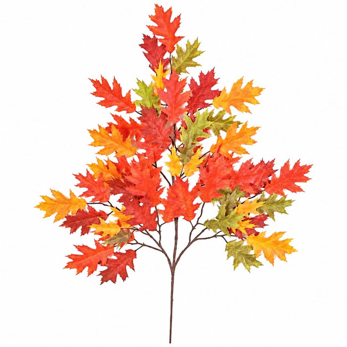 29" IFR Artificial Pin Oak Branch Stem -Red/Orange (Pack of 12) - PR-4694