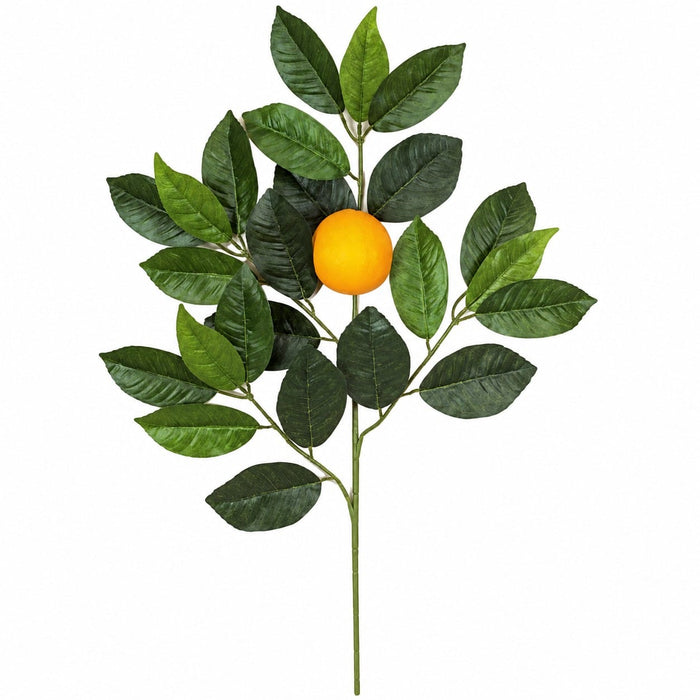 26" IFR Artificial Orange Stem Branch With Single Orange -Green/Orange (Pack of 12) - PR4895