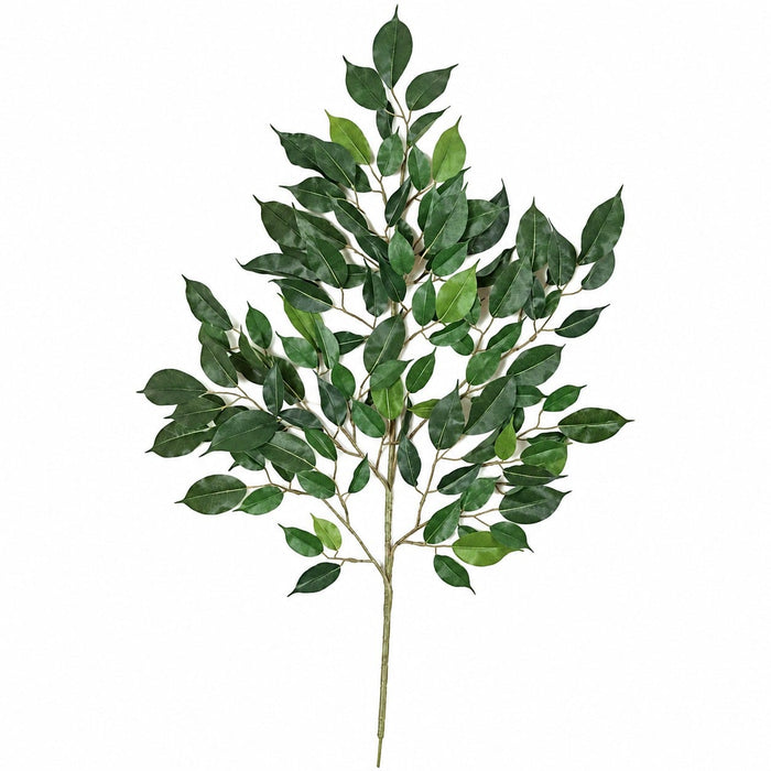 24" IFR Artificial Nitida Ficus Branch Stem -Green (Pack of 12) - PR502