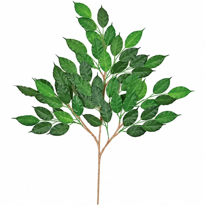 25" IFR Artificial Spring Ficus Branch Stem -Green (Pack of 24) - PR701