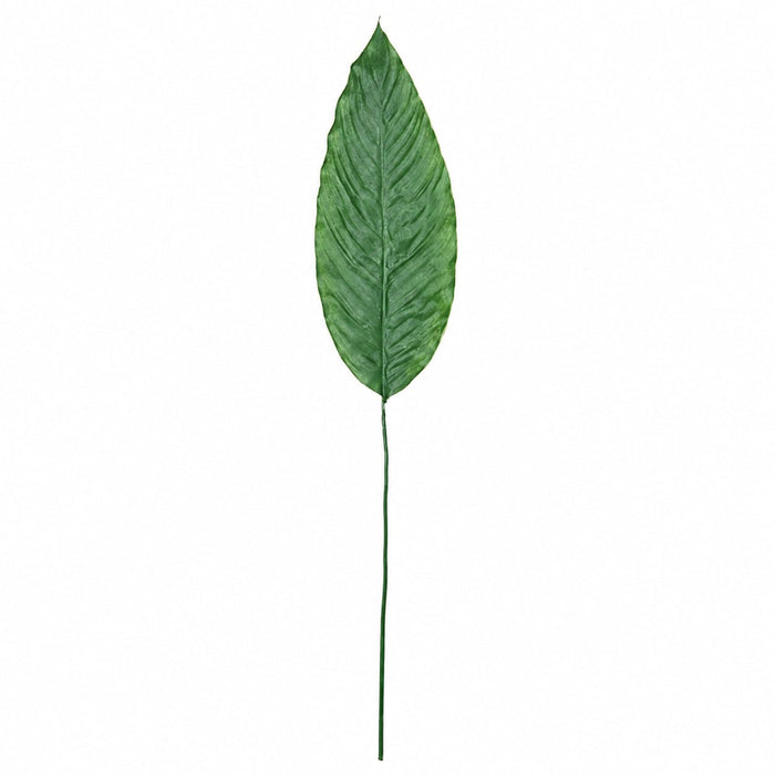 48" IFR Artificial Spathiphyllum Leaf Stem -Green (Pack of 24) - PR87161
