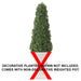 4'5" CUSTOM MADE UV-Proof Outdoor Artificial Ming Aralia Cone-Shaped Topiary Tree -Green w/Pot - W0120
