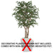 8' Oak Artificial Tree w/Pot -Green - W150090