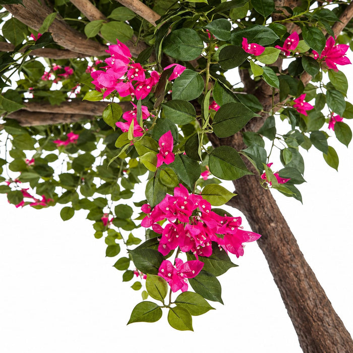 9' Silk Bougainvillea Flower Tree w/Pot -Fuchsia - W160050