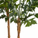 9'6" Silk Fishtail Double Trunk Palm Tree w/Pot -2 Tone Green - W170040
