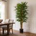 7' Thick & Thin Cane Silk Bamboo Tree w/Pot -1,664 Leaves -Green - W170300