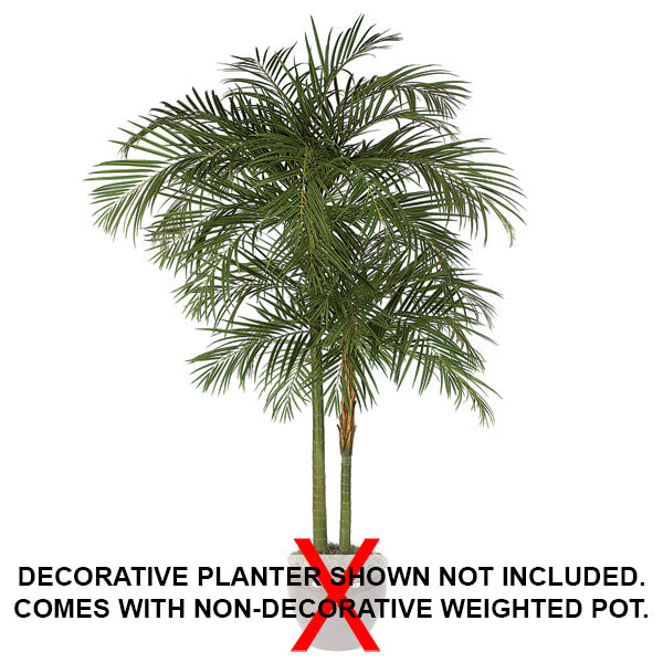 10' Areca Silk Palm Tree w/Pot -Green - W2691