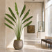 10'6" Traveler's Palm Silk Plant w/Wood Base -Green - W2790
