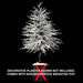 5' CUSTOM MADE Alpine Ice Artificial Tree w/Pot -White/Black - W4501