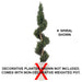 4' CUSTOM MADE UV-Proof Outdoor Artificial Podocarpus Spiral Topiary Tree w/Pot -Green - W9685