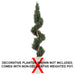 6' CUSTOM MADE UV-Proof Outdoor Artificial Podocarpus Spiral Topiary Tree w/Pot -Green - W9687