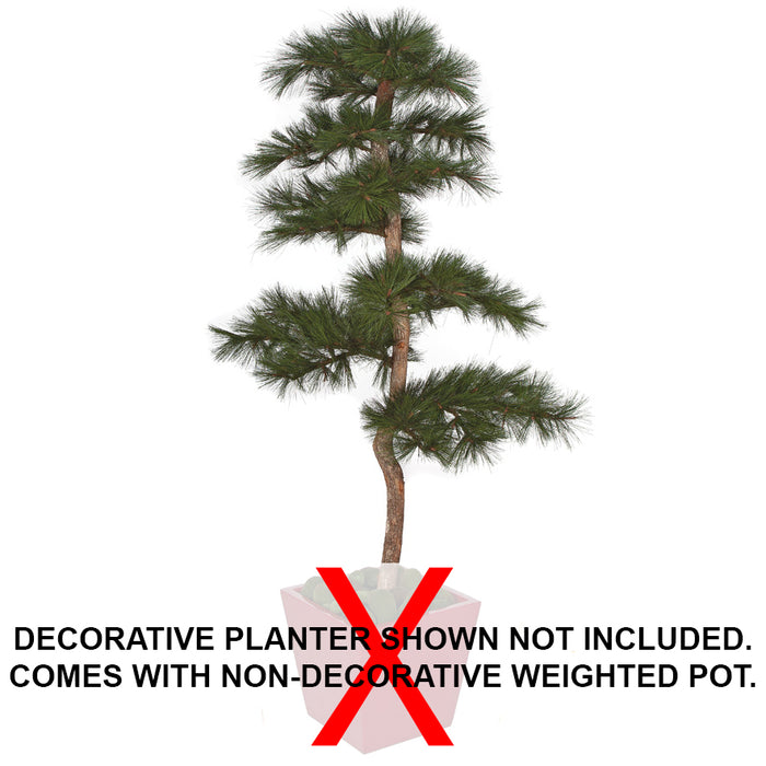 7' CUSTOM MADE IFR Needle Pine Artificial Tree w/Pot -Green - WR150000
