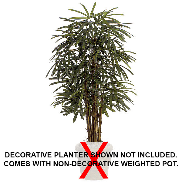 5' IFR Rhapis Artificial Palm Tree w/Pot -Green - WR1540