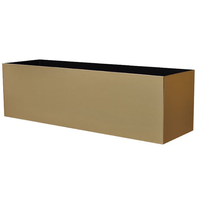 7"Hx24"W to 7"Hx30"W Vista Metallic Rectangle Planter