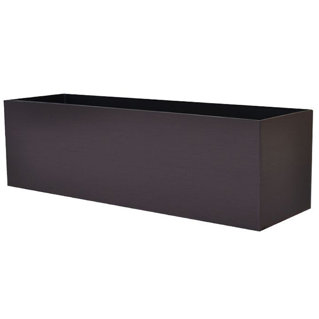 7"Hx24"W to 7"Hx30"W Vista Metallic Rectangle Planter