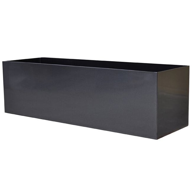 7"Hx24"W to 7"Hx30"W Vista Metallic Rectangle Planter