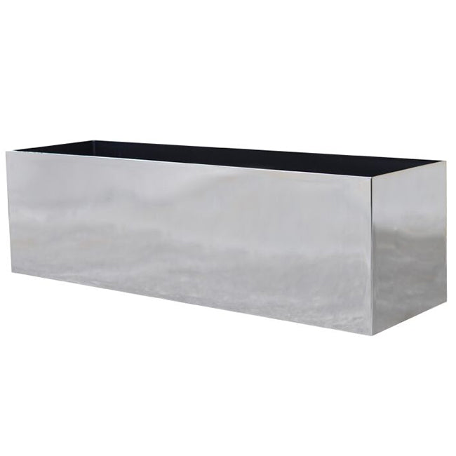 7"Hx24"W to 7"Hx30"W Vista Metallic Rectangle Planter