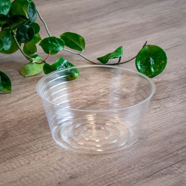 Clear Vinyl Deep Plant Saucer