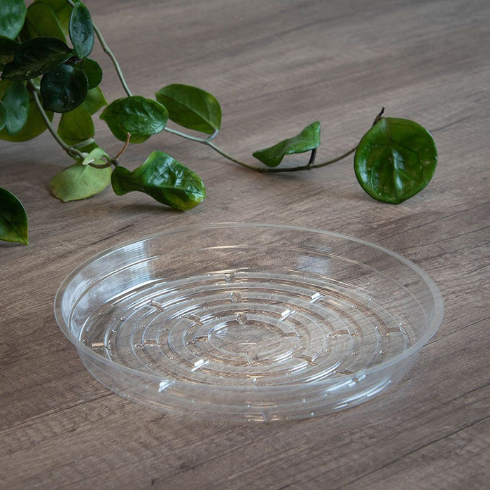 glass plant saucer Clear Vinyl Low Plant Saucer
