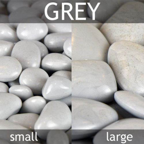 large pebbles for plant pots PolyPebbles Polished Plastic Stones Planter Top Dressing - Small Pebbles (approx. 2.4lbs)