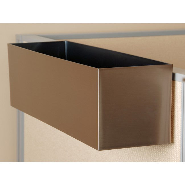 7"Hx24"W to 7"Hx30"W Vista Metallic Rectangle Planter